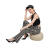 POPWINGS Black & White Printed Mid Rise Women Trouser