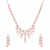 Rose Gold Grace Pendant & Earrings Set
